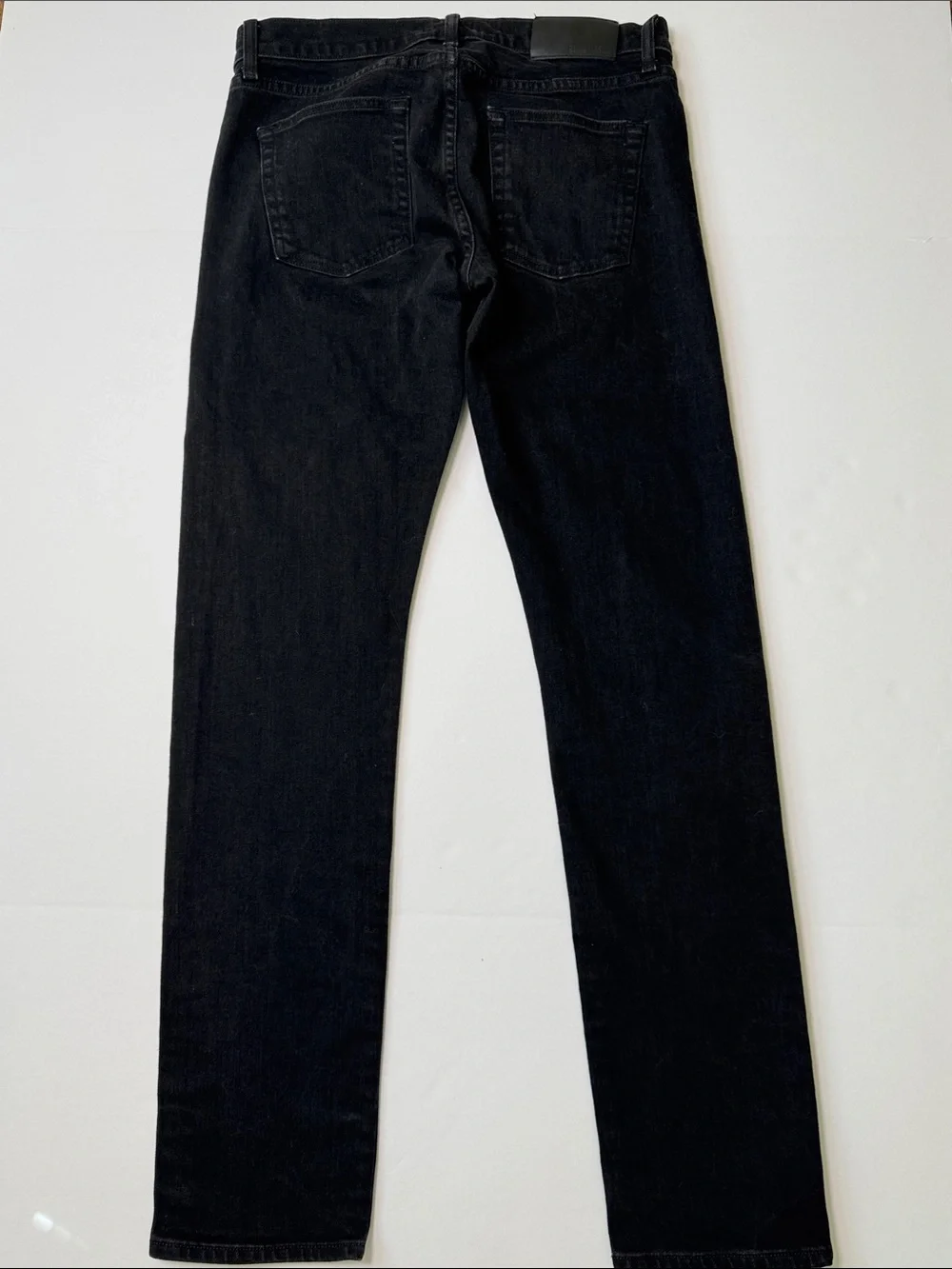BUCK MASON Selvedge Slim Fit Black Jeans Button Fly Classic Stretch Men's 33 - Picture 12 of 14